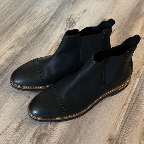 Cole hann Grand 360 black leather Chelsea boots men’s size 11 - Picture 3 of 5